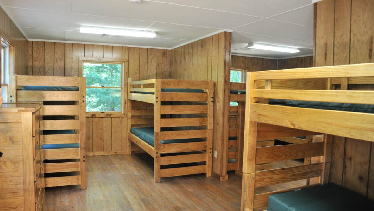 cabin bunk room.