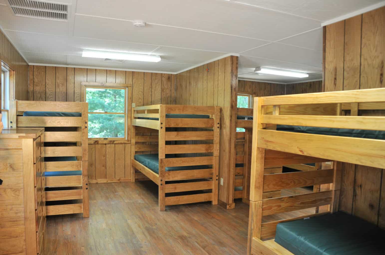 cabin bunk room.
