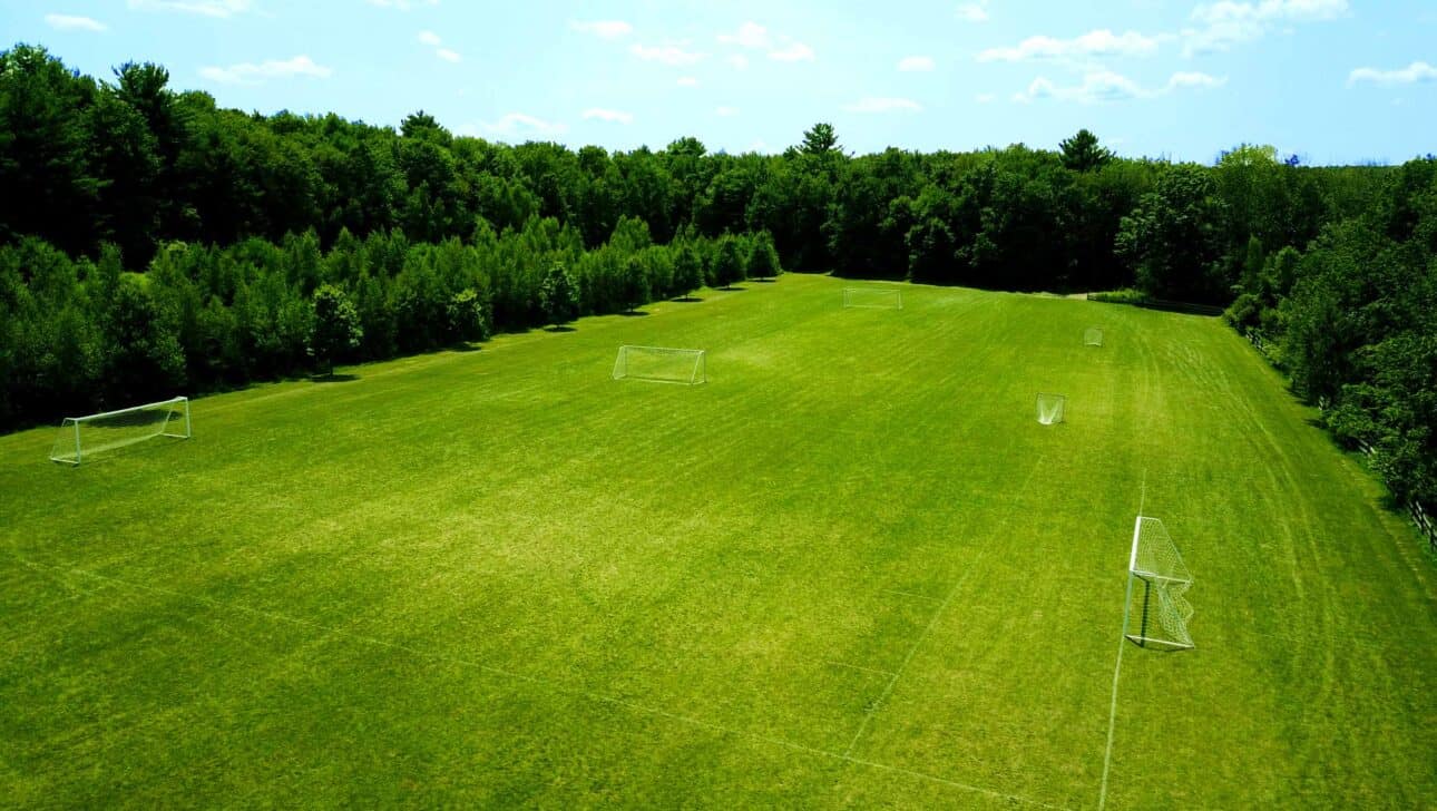 soccer fields.