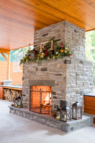 Pavilion fireplace