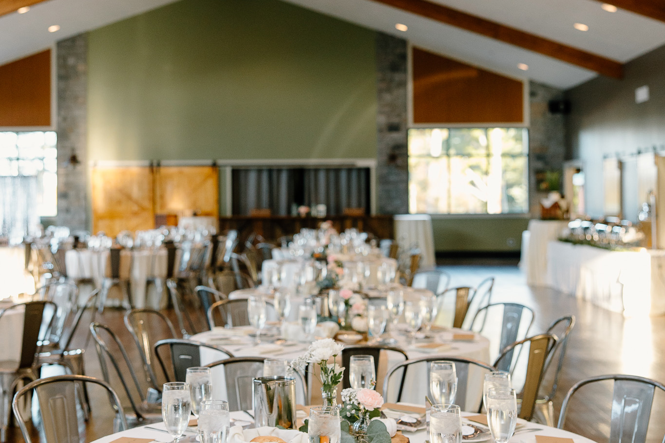 Reception tables all set