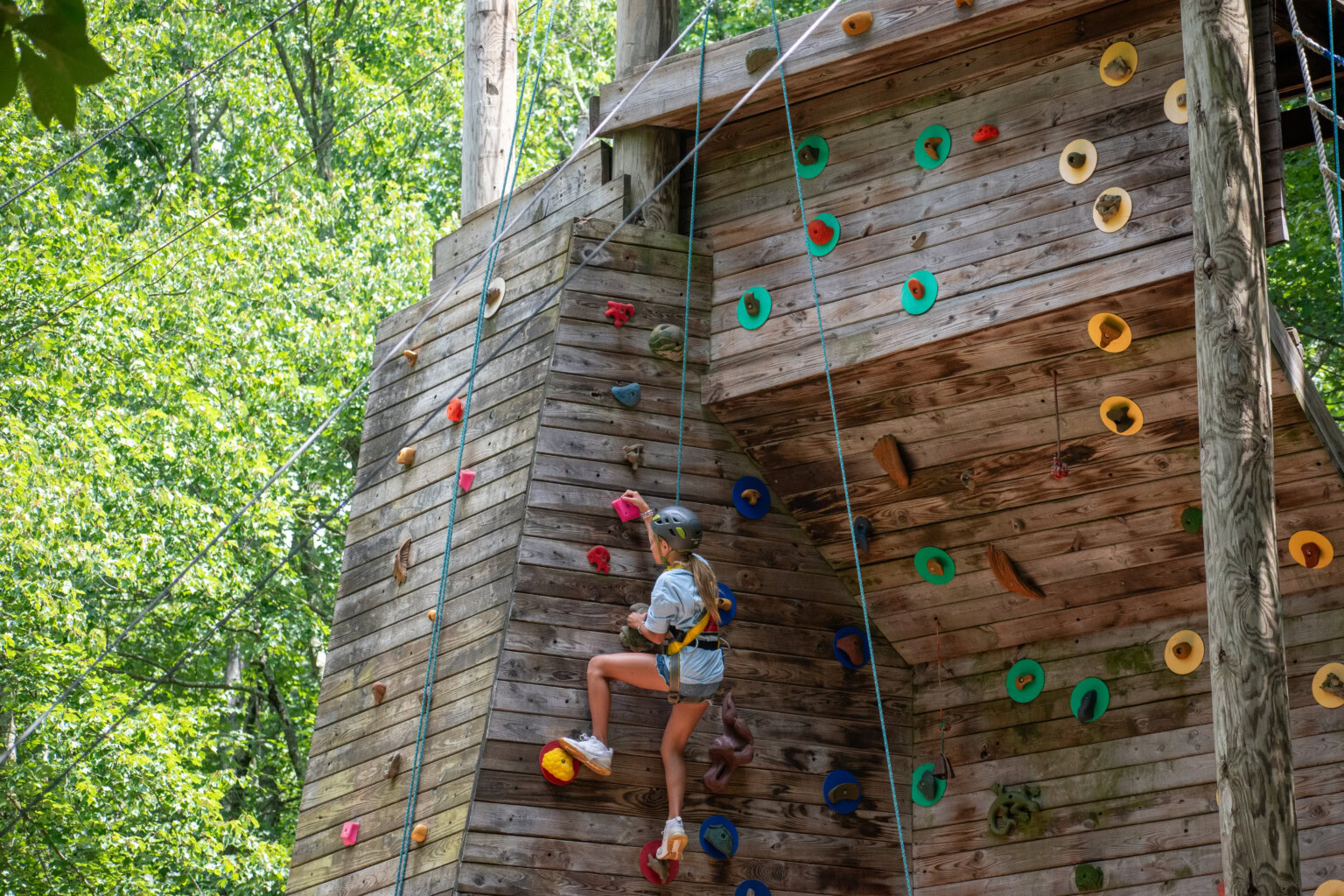 Climbing tower close up