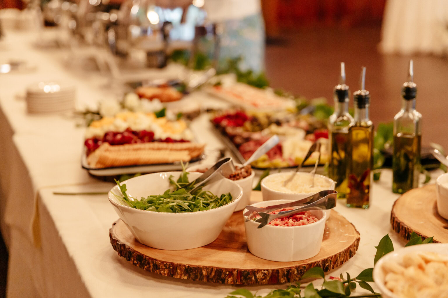 Salad on the buffet line